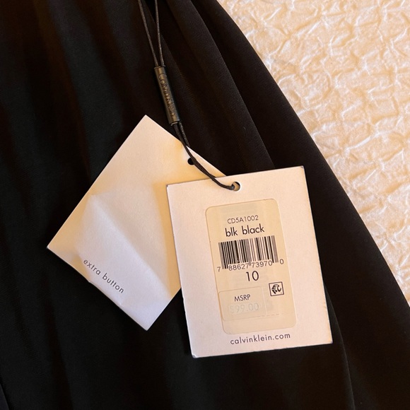 Calvin Klein Black Wrap Dress - Picture 9 of 9
